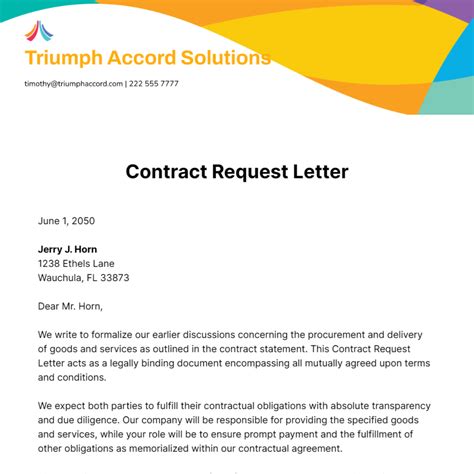 sample letter requesting service contract extension