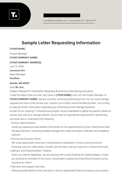 Sample Letter Requesting To Become A Vendor