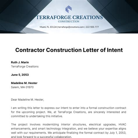 Sample Letter To Contractor For Poor Performance