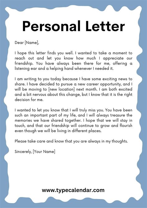 Sample Letter To Someone In Jail