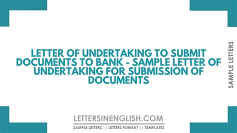 Sample Letter To Submit Documents To Hr