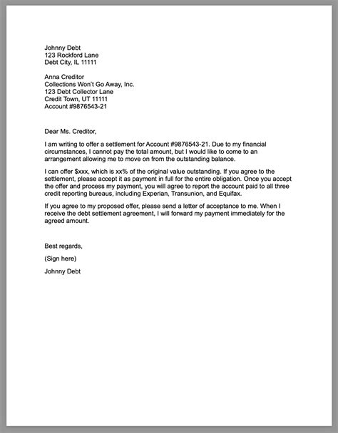 sample letter write off uncollectible debt