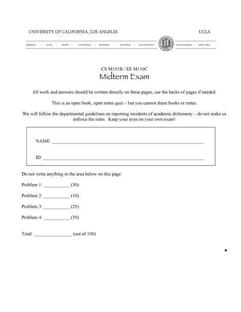 sample los angeles metro exam