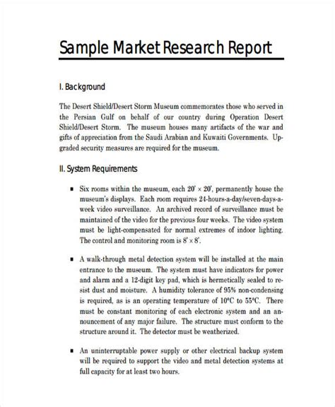 Sample Market Research Analysis Report The Strategic