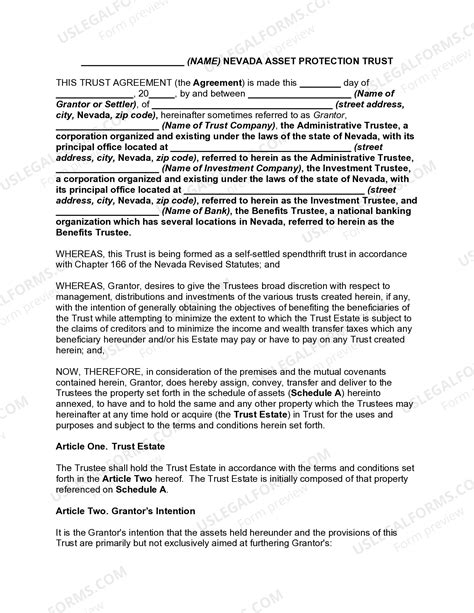 Sample Medicaid Asset Protection Trust