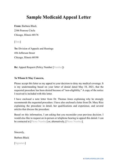 sample medicaid audit appeal letters for reconsideration