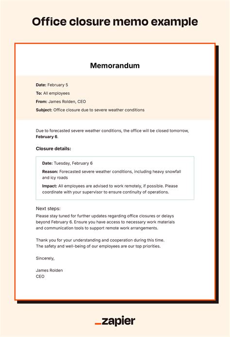Sample Memo Examples