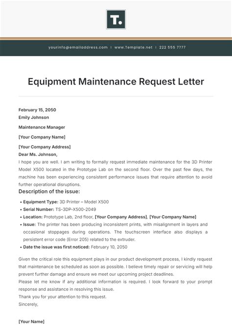 Sample Memo Requesting New Equipment