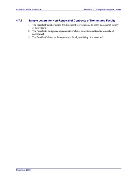 sample nonrenewal letters university system of georgia