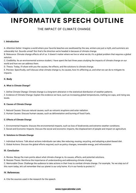 Sample Of Speech To Inform