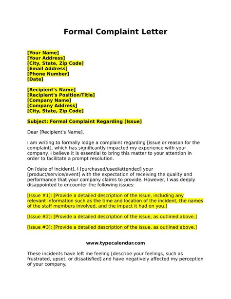 Sample Of Student Complaint Letters Against Professor