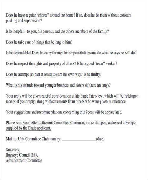 Sample Parent Eagle Scout Letter