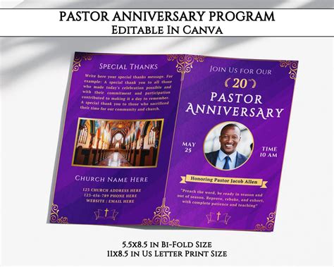 Sample Pastor Anniversary Program