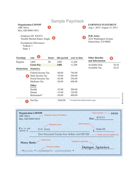 sample paycheck calculator