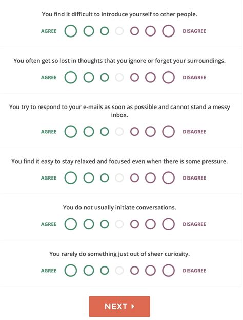 Sample Personality Test Questions And Answers