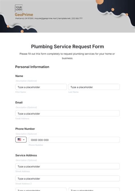 Sample Plumbing For Residential Request For Proposal