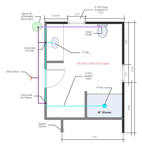 Sample Plumbing Plan Layout