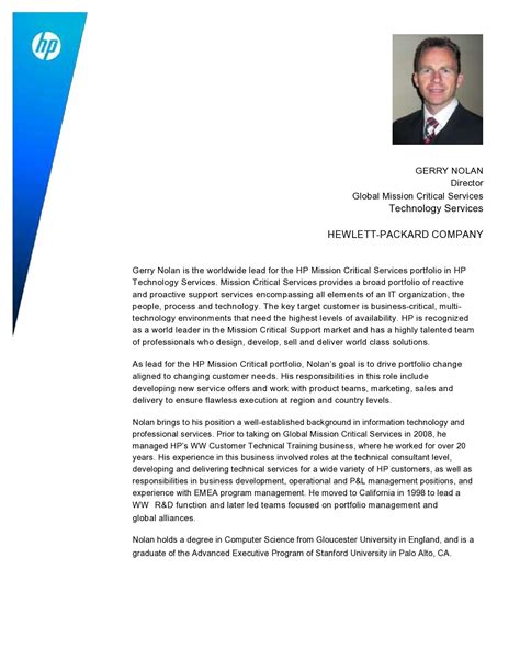 sample professional biography examples