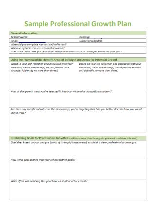 sample professional growth plan for teachers etpes