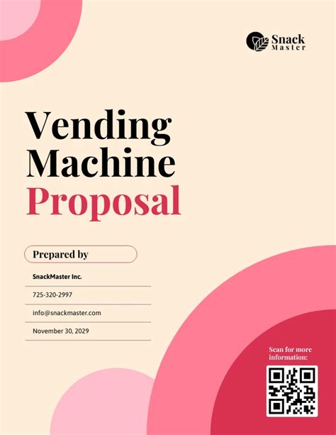 Sample Proposal Letter For Vending Machine