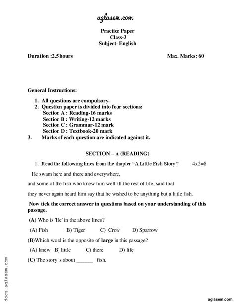 Sample Question Paper For 3rd Sem Bing