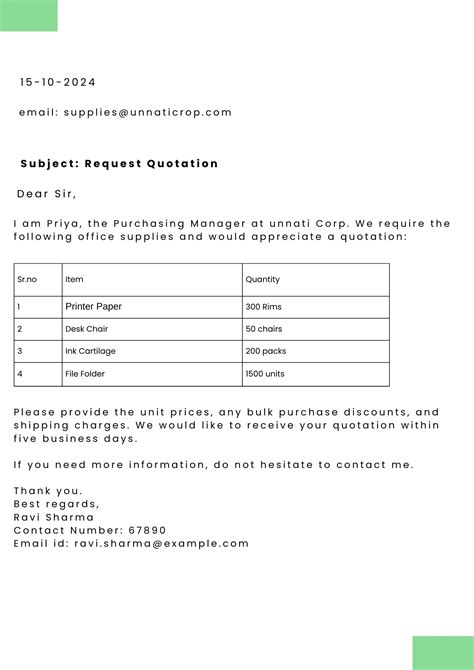 Sample Quotation Letter For Architectural Service Fee
