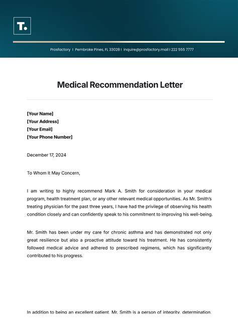 sample recommendation letter for medical graduate school