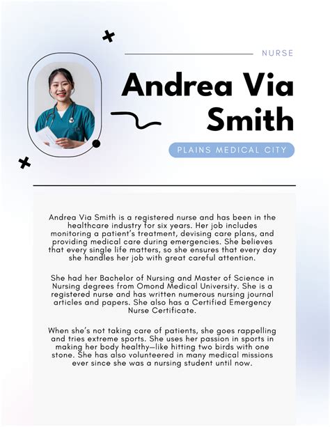Sample Registered Nurse Biography
