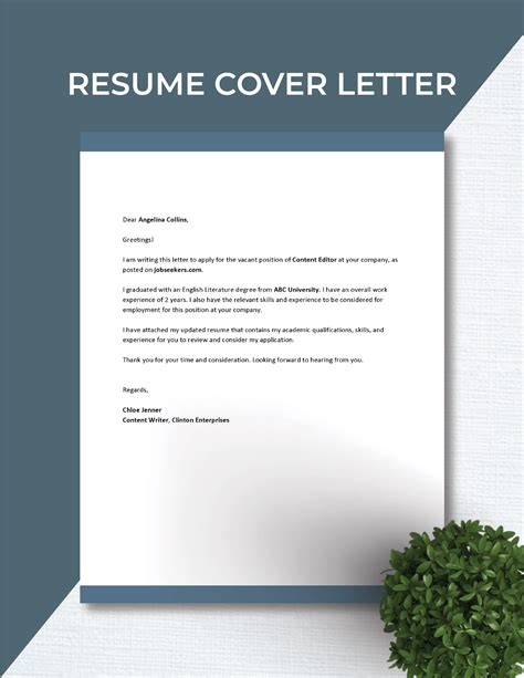 sample resume cover letter packet linfield