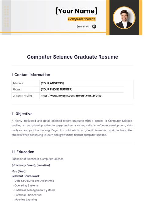 sample resume fresh graduate computer engineering