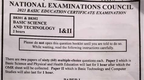 Sample Science Questions In Bece 2014 Question