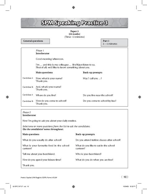 Sample Spm English Paper