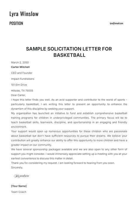 Sample T Ball Letter To Parents