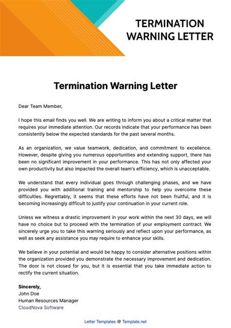 Sample Termination Warning Letters For Theft