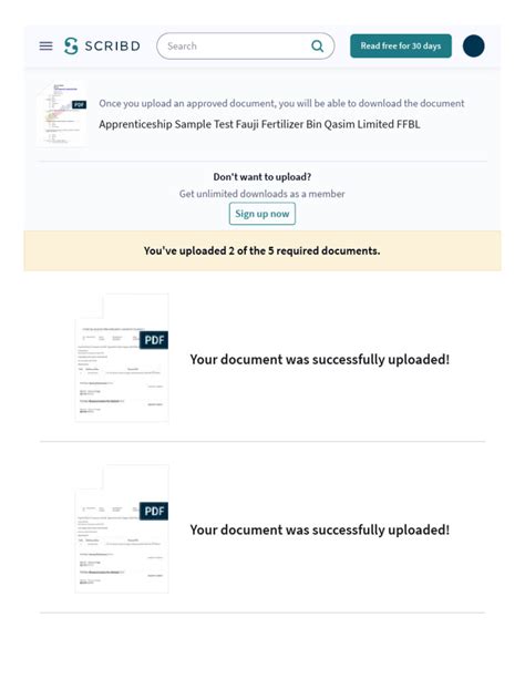 sample test paper for ffbl