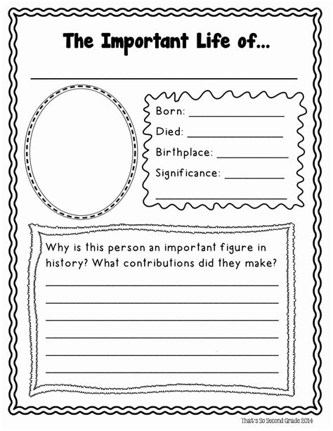 Full Download Sample 3Rd Biography Research Template For Kids 