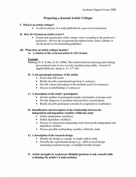 Download Sample Article Critique Paper 