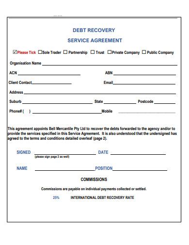 Full Download Sample Collection Servicing Agreement Document 