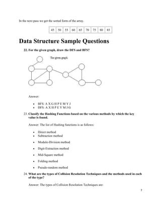 Full Download Sample Data Structures Questions Chapter 6 