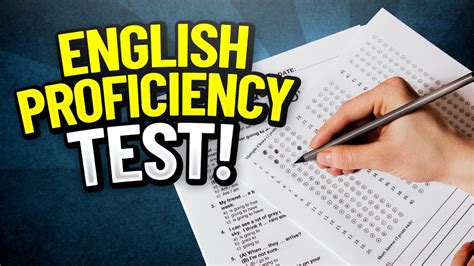 Read Online Sample English Proficiency Test With Answers 