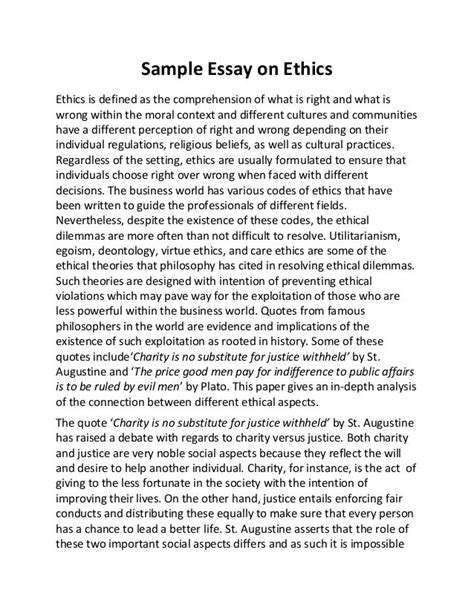 Download Sample Ethics Paper Writing 