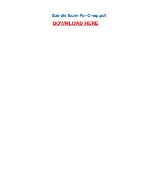 Download Sample Exam For Qmap 
