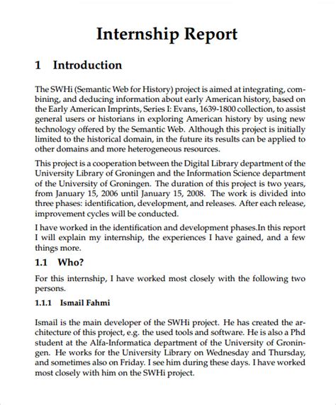 Full Download Sample Internship Paper 