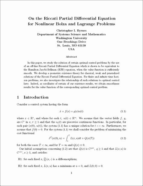Download Sample Latex Paper 