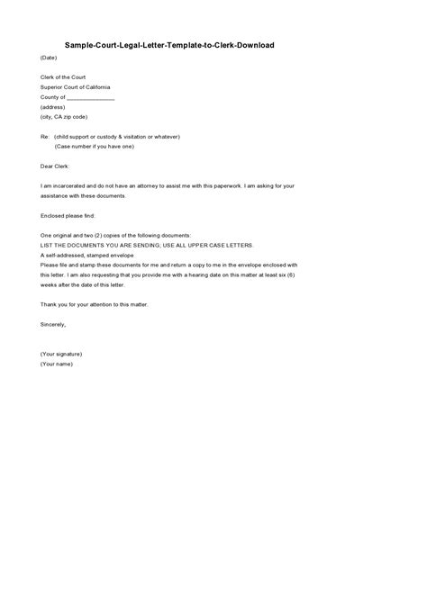 Full Download Sample Letter Requesting Documents From Lawyer 