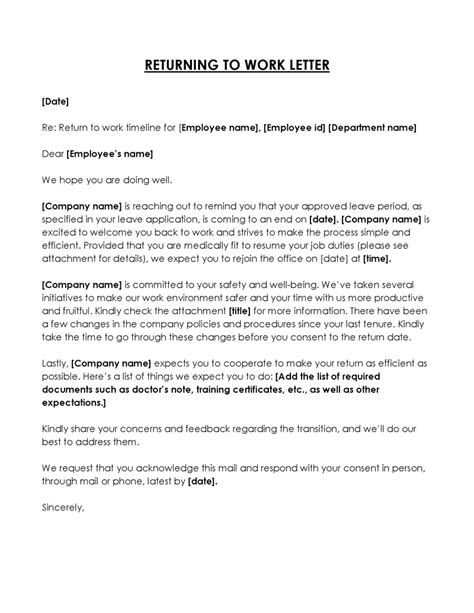 Download Sample Letter Returning Documents 