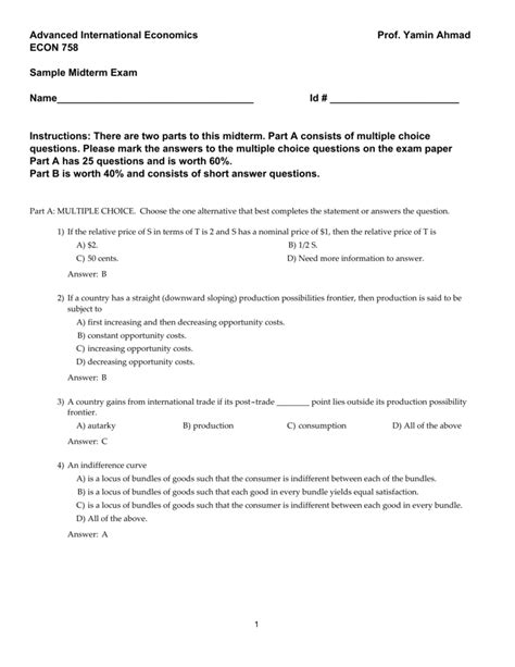 Download Sample Midterm Exam Solutions 