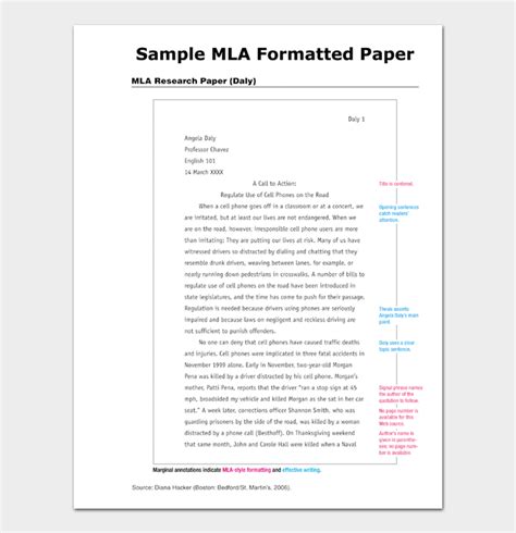 Read Sample Mla Paper Word Document 