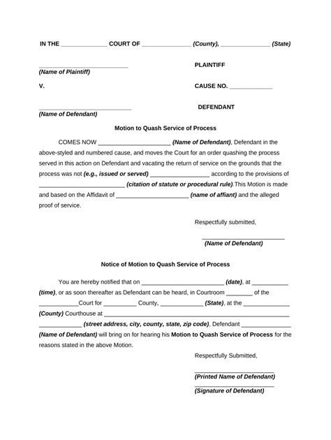 Download Sample Motion To Quash Arrest In Illinois Pdf Download 