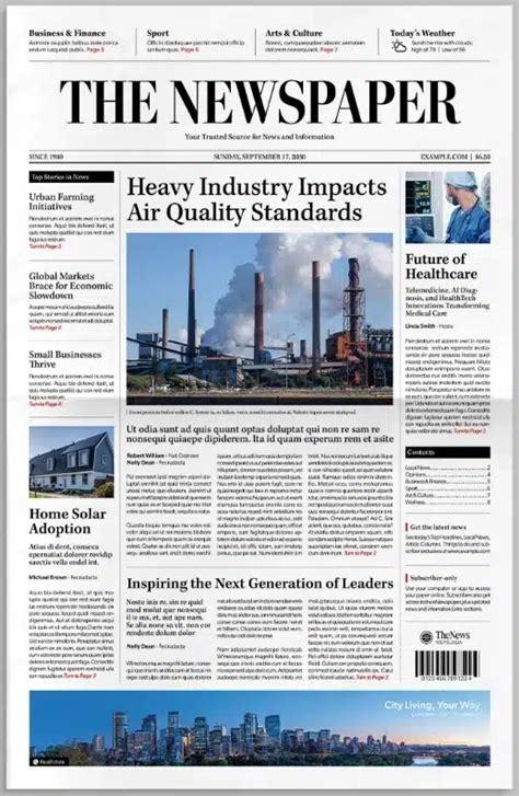 Read Online Sample Newspaper Designs 